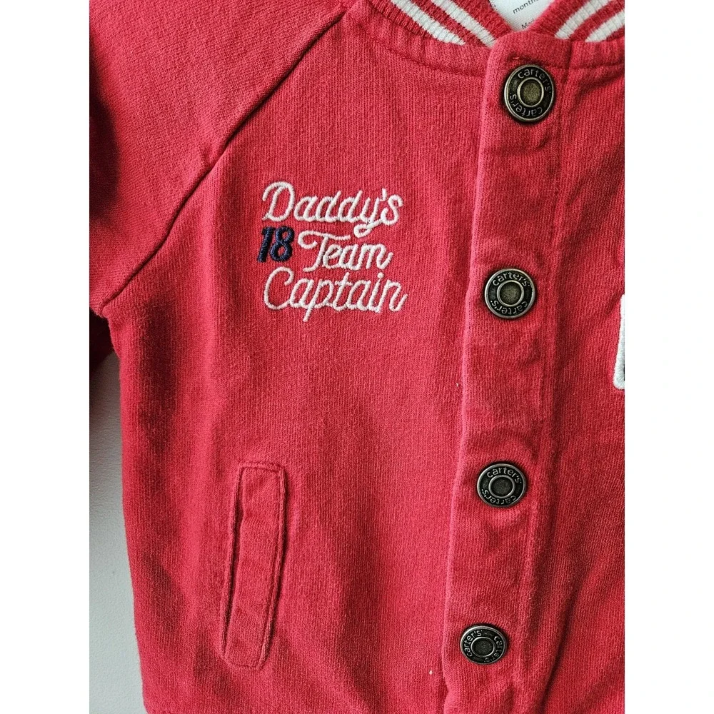 Carter's Baby Varsity Jacket 12 Months Red 